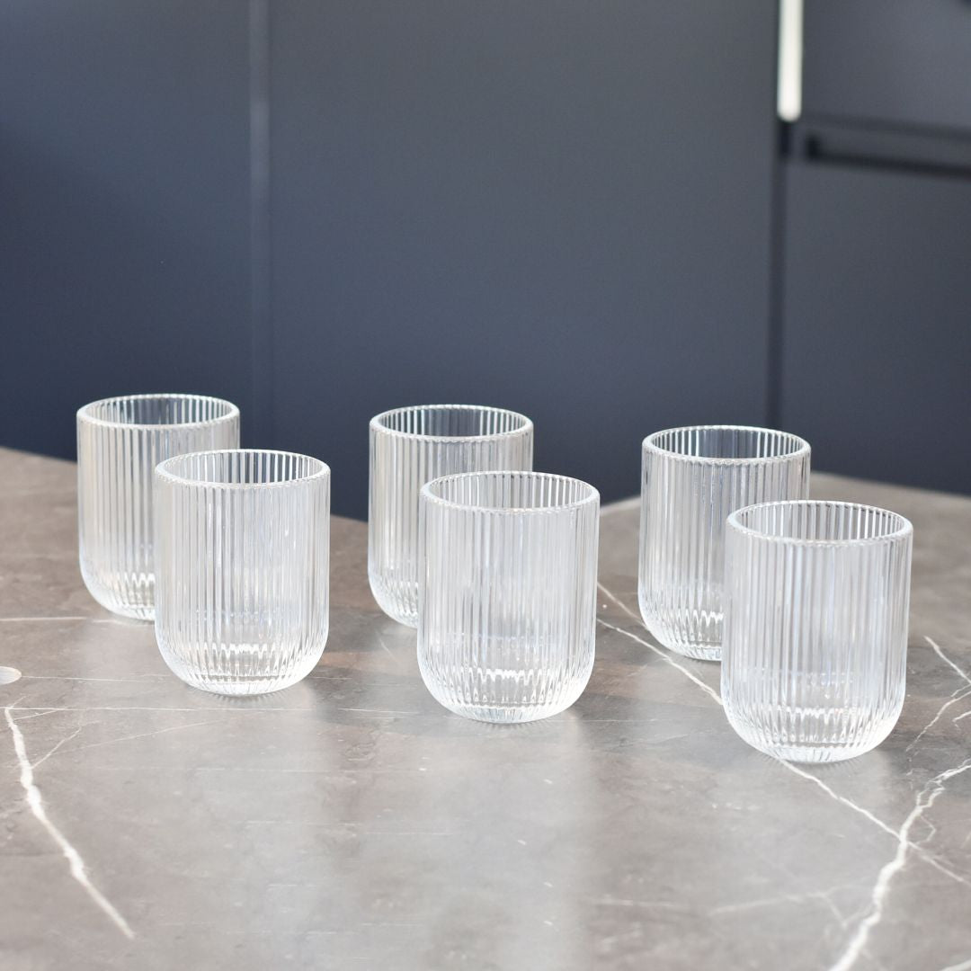 Set de Vasos x6 piezas 10x8 cms
