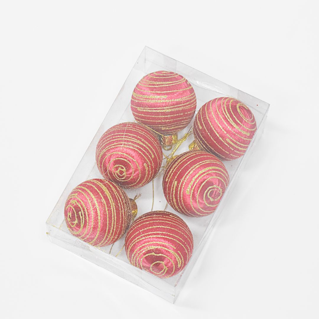 Bolas x6 8 cms - Ref. AZ056