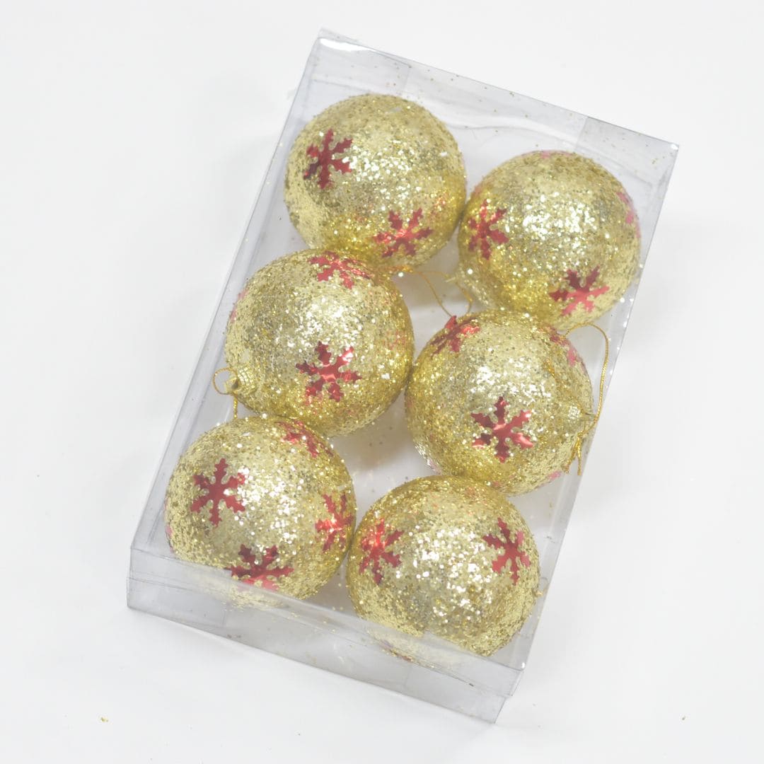 Bolas x6 8 cms - Ref. AZ059