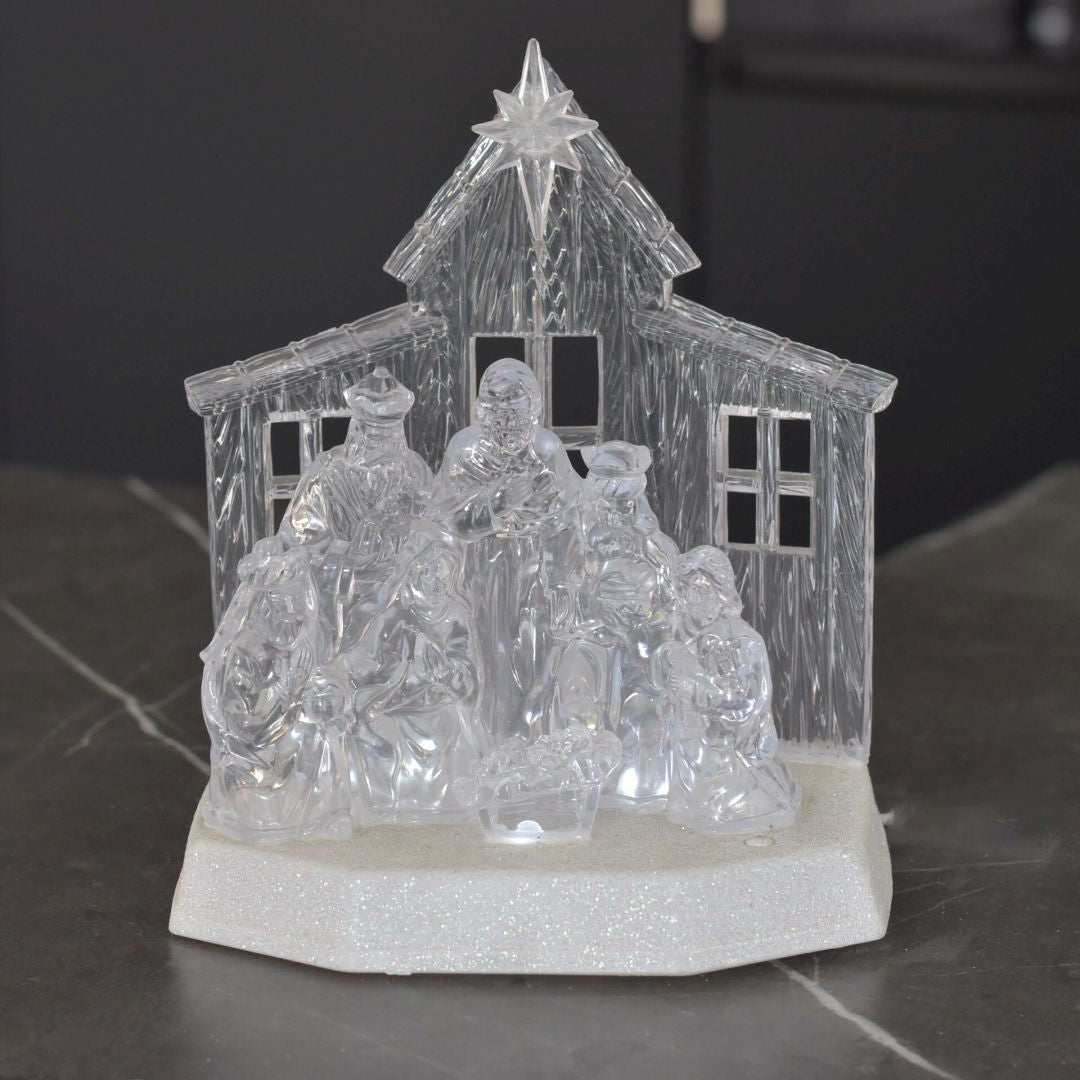 Nacimiento con Luz 22x20 cms - Ref. AZ097