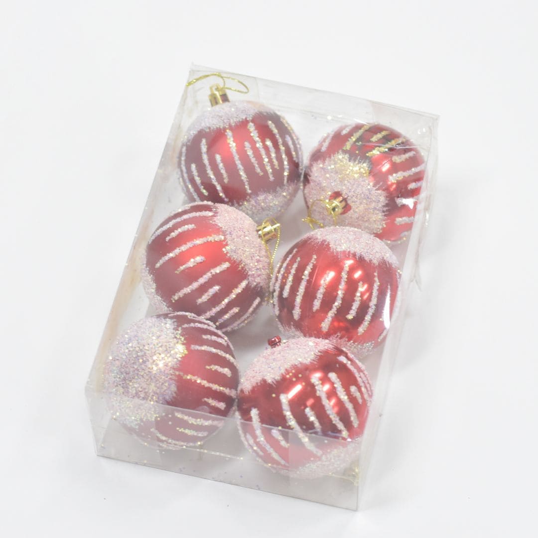 Bolas x6 8 cms - Ref. AZ145