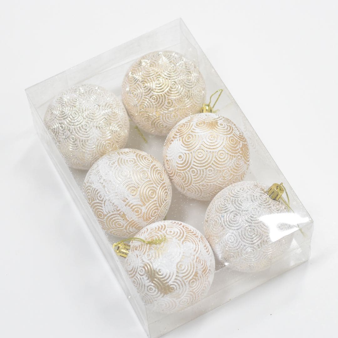 Bolas x6 8 cms - Ref. AZ149