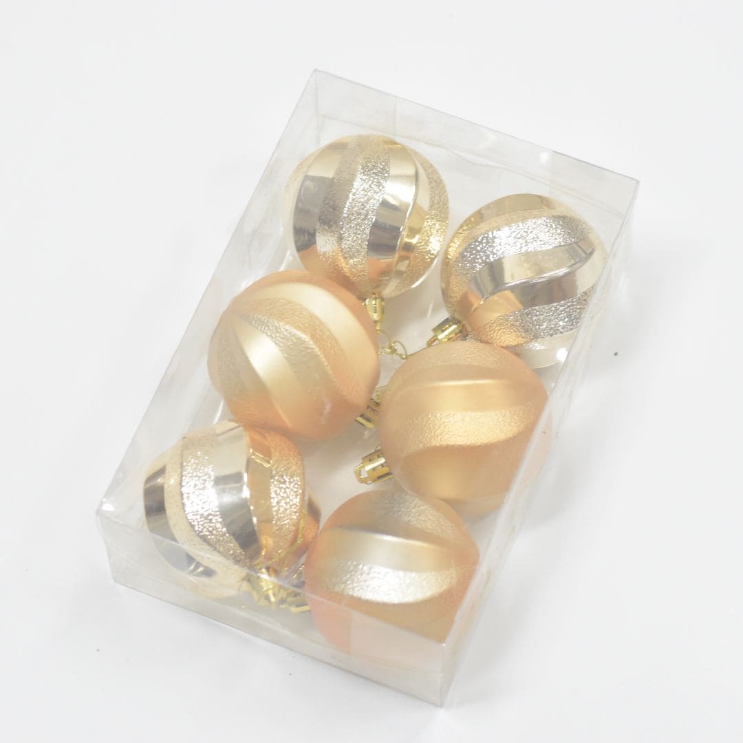Bolas x6 8 cms - Ref. AZ169