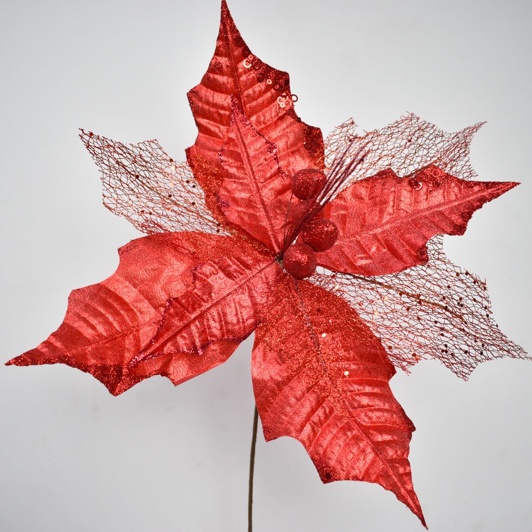 Flor Navideña 53 cms - Ref. AZ221R