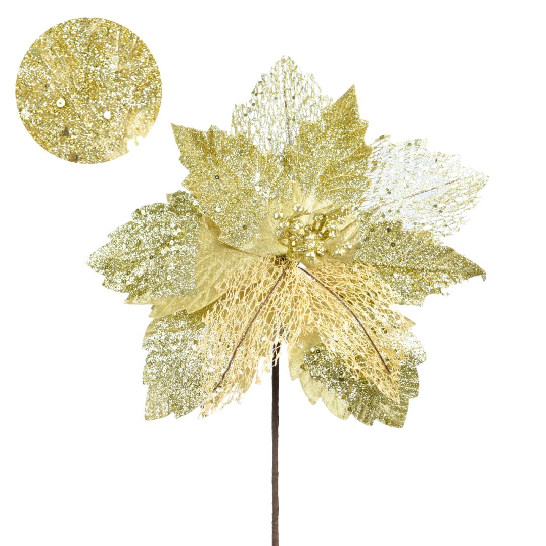 Flor Navideña 25 cms - Ref. AZ222D