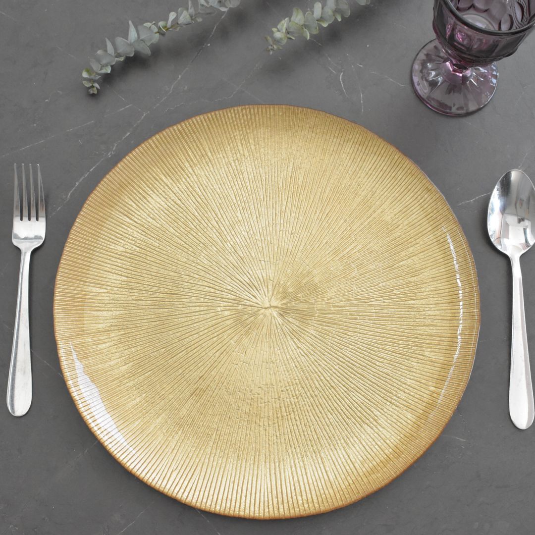 Plato Base de Vidrio 33 cms - Ref. AZ413
