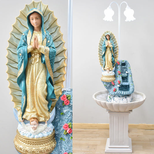 Fuente con Virgen Guadalupe 1.79 mts x 60 cms