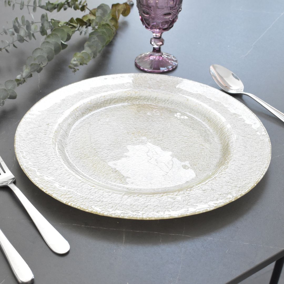 Plato Base de Vidrio 33 cms - Ref. RC002