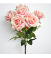 Rosa Artificial x7 Rosada - YY8000S