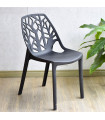 SILLA LIRIO NEGRA - Ref. AJ0201N