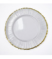 PLATO BASE DE VIDRIO 33 CM - Ref. AZ419