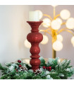 Candelabro Rojo 33 cm - Lh146901Dy