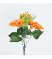 Flor Artificial x9 Naranja - Ref. YY8042N