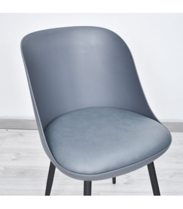 Ref. AR3394G - SILLA CELESTIAL GRIS 77X44X42 CM