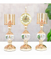 Candelabro Con Reloj 38 cm - C113D