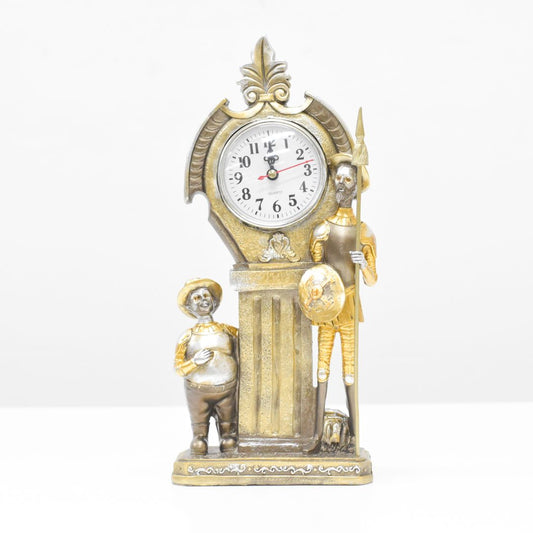 Quijote y Sancho con Reloj 33x24 cm - Ref. 918004659