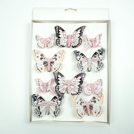 Mariposas x10 8 cms - A20155