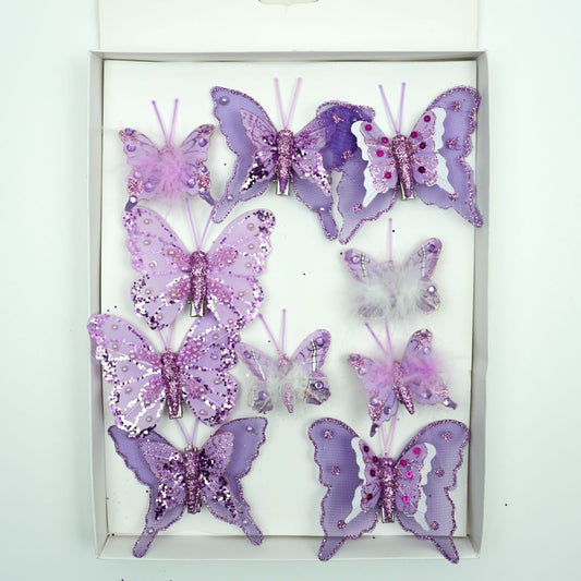 Mariposas x10 8 cms - A20156