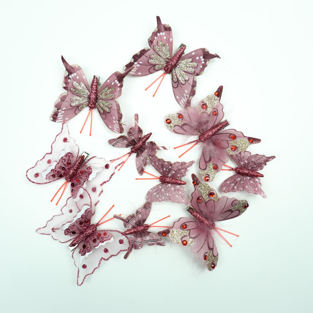 Mariposas x10 8 cms - A20159