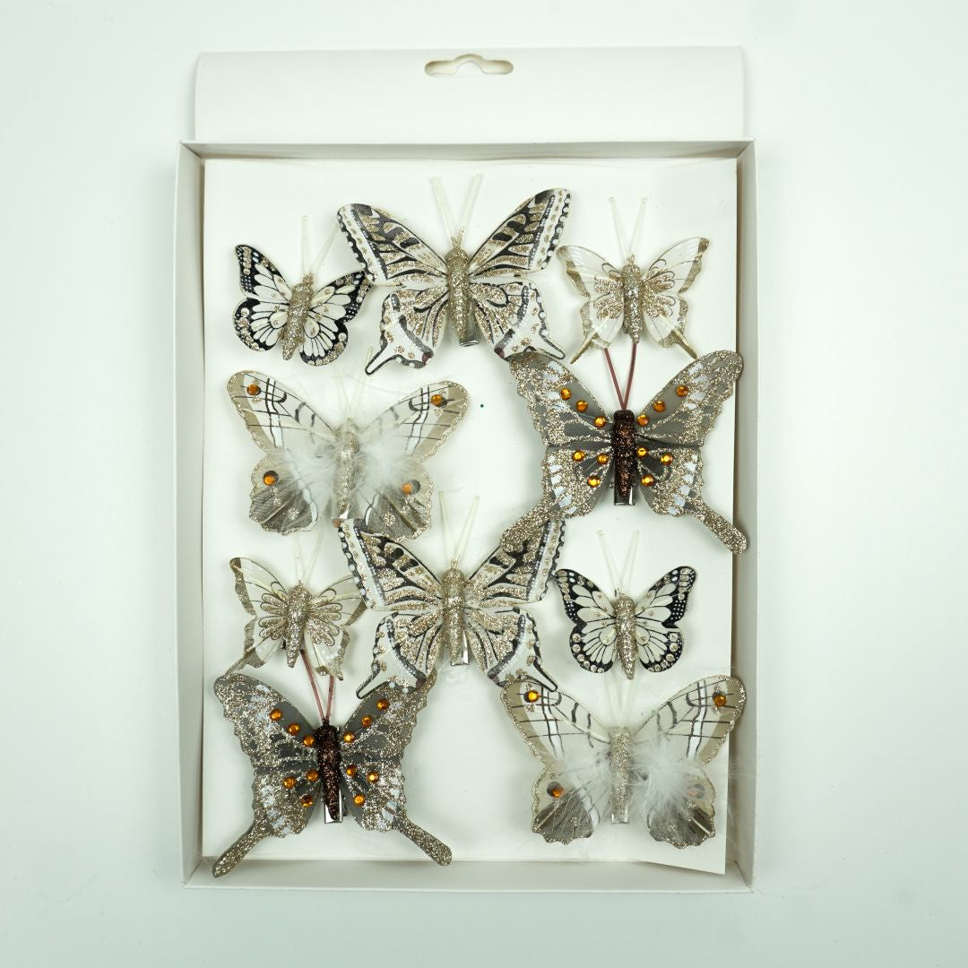 Mariposas x10 8 cms - A20163