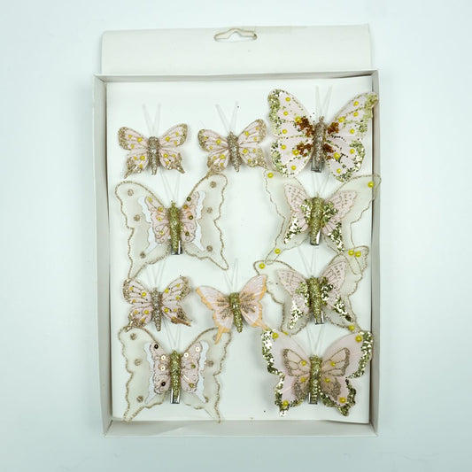 Mariposas x10 8 cms - A20164