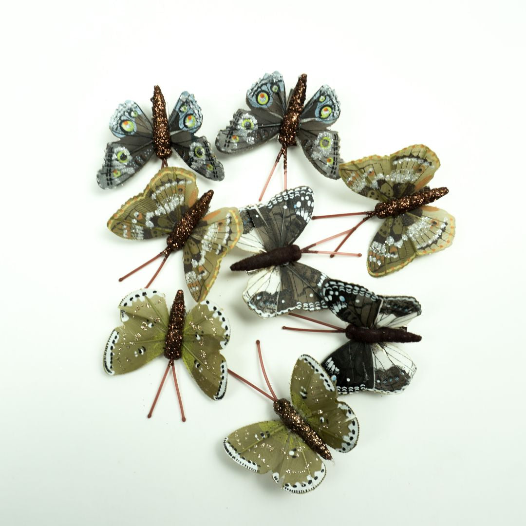 Mariposas x8 5 cms - A20194