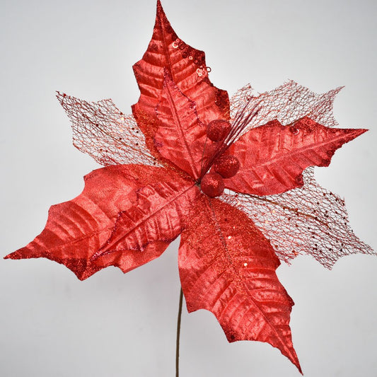 Flor Navideña 53 cms - Ref. AZ221R