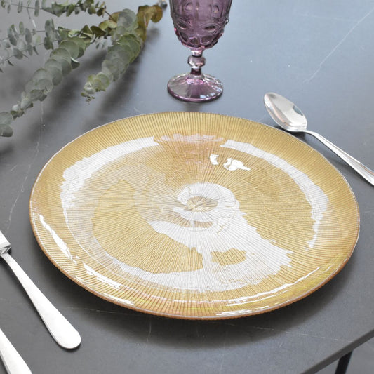 Plato Base de Vidrio 33 cms - Ref. AZ413