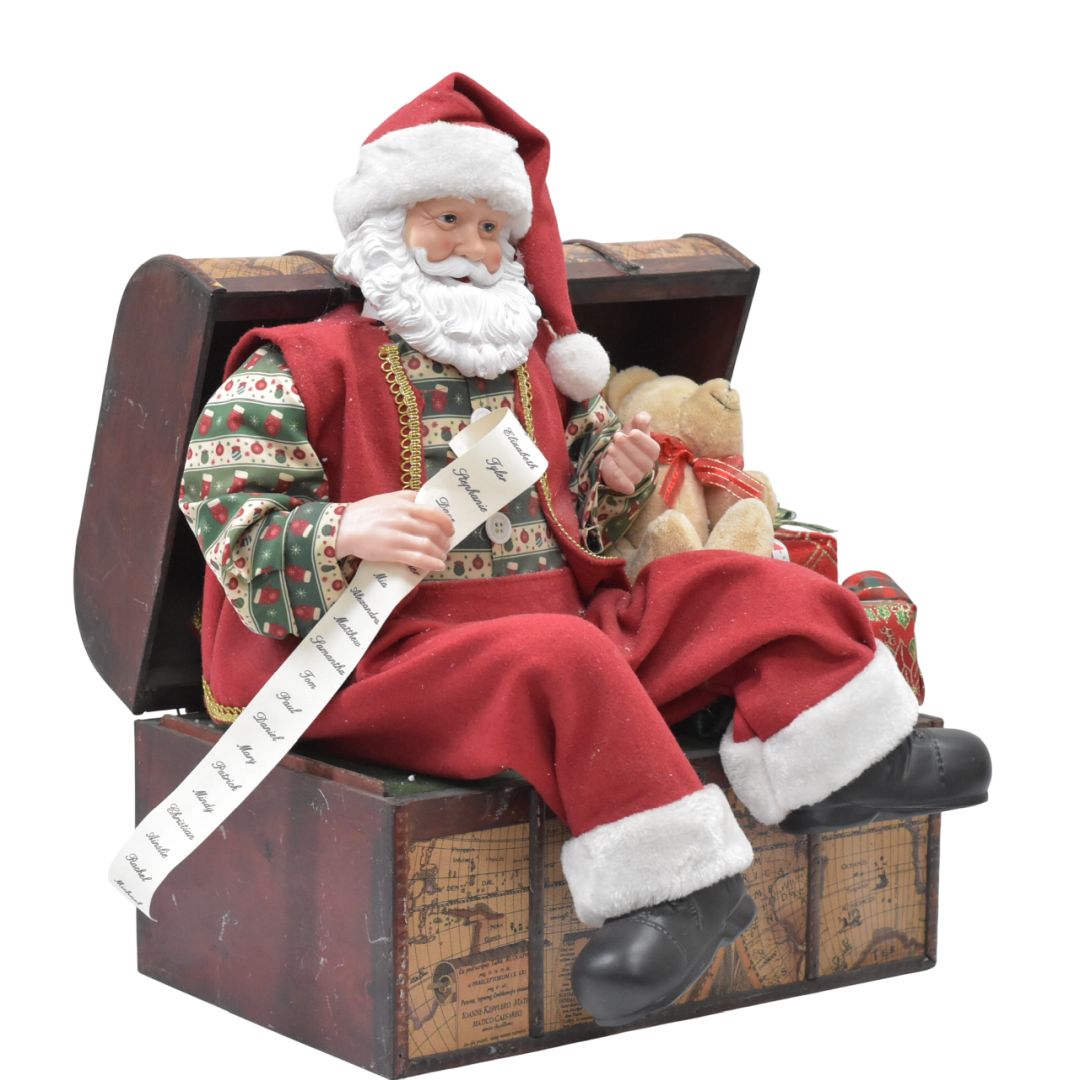 Santa con Tesoro 53x40 cms - Ref. XMTX2542463L