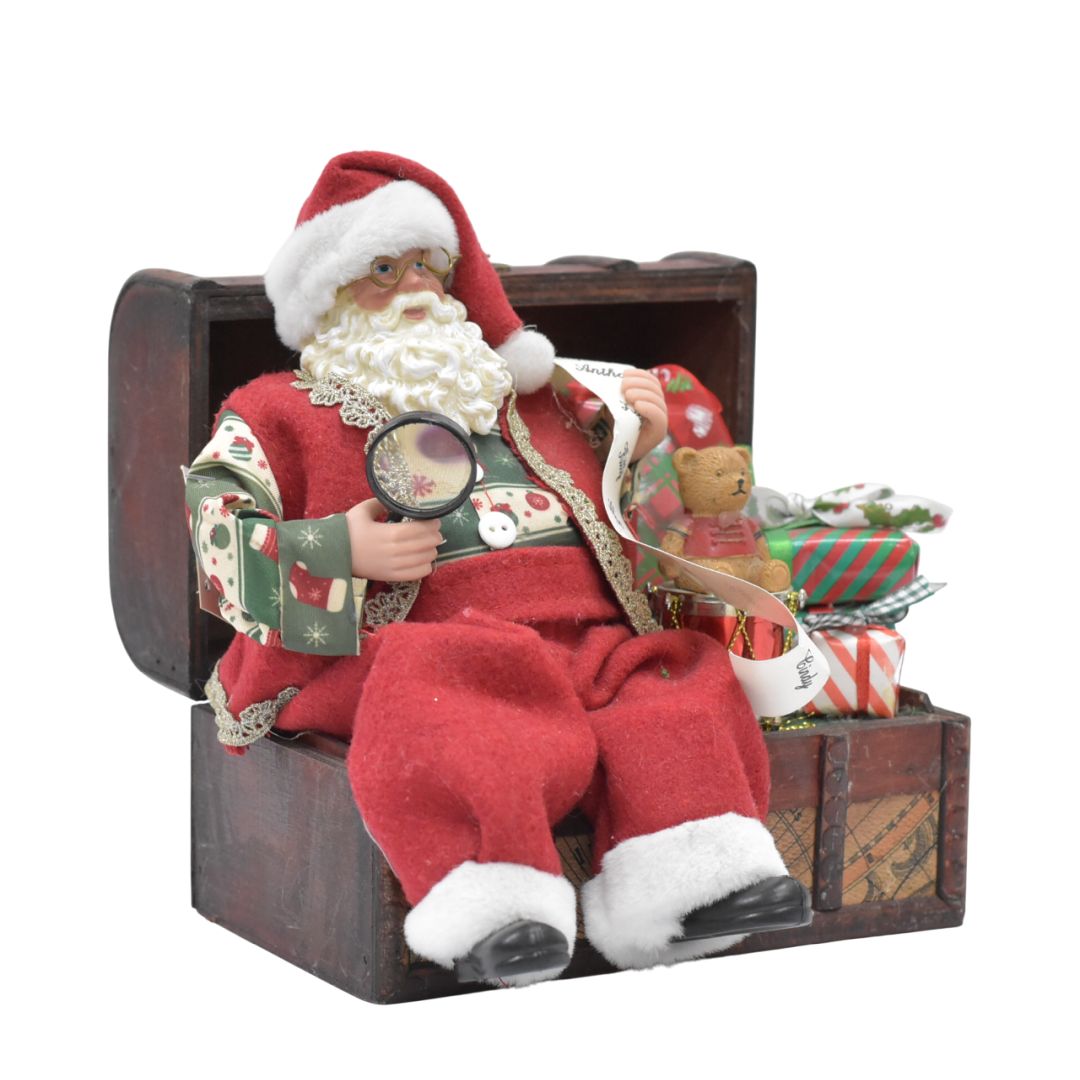 Santa con Tesoro 20x22 cms - Ref. XMTX2542463S