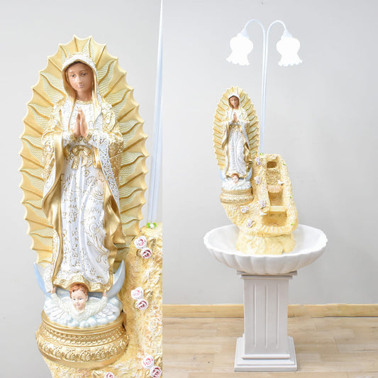 Fuente con Virgen Guadalupe 1.79 mts x 60 cms