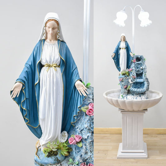 Fuente con Virgen 1.61 mts x 60 cms - Ref. FMILAGROSA