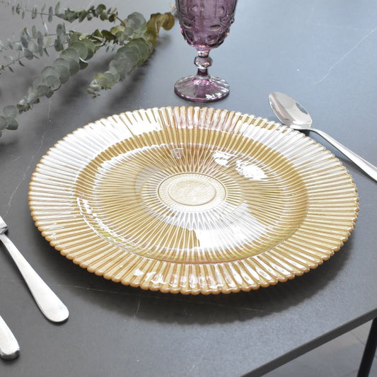 Plato Base de Vidrio 33 cms - Ref. RC001