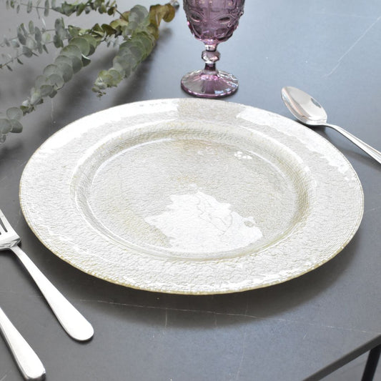 Plato Base de Vidrio 33 cms - Ref. RC002