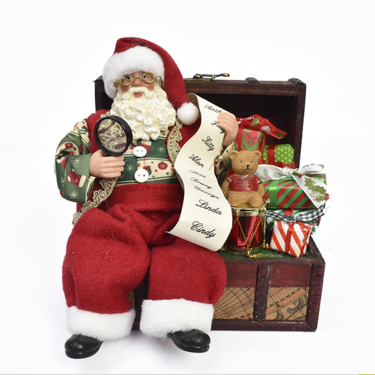Santa con Tesoro 20x22 cms - Ref. XMTX2542463S