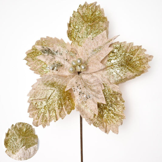 Flor Navideña 32 cms - Ref. XQ1414F0036CH