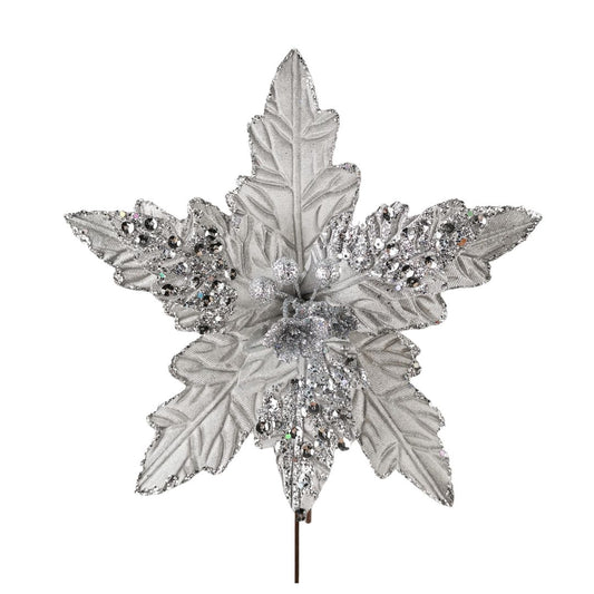 Flor Navideña 20 cms - Ref. XQ1414W0014
