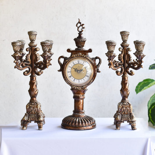 Candelabro con Reloj 55x24 cms - Ref. ZF919AKY